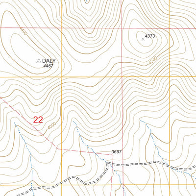 US Forest Service - Topo Daly Creek, OR - ID FSTopo Legacy digital map