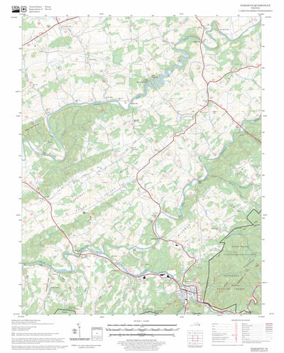 US Forest Service - Topo Damascus, VA FSTopo Legacy digital map