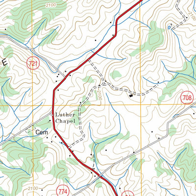 US Forest Service - Topo Damascus, VA FSTopo Legacy digital map