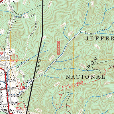 US Forest Service - Topo Damascus, VA FSTopo Legacy digital map