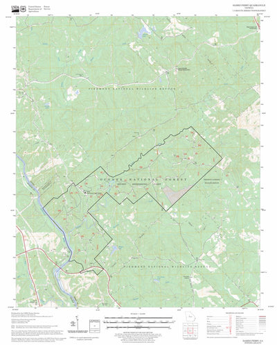 US Forest Service - Topo Dames Ferry, GA FSTopo Legacy digital map
