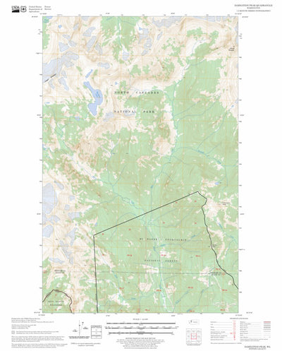 US Forest Service - Topo Damnation Peak, WA FSTopo Legacy digital map