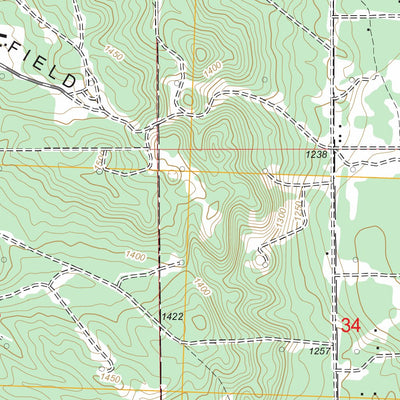 US Forest Service - Topo Damon, MI FSTopo Legacy digital map