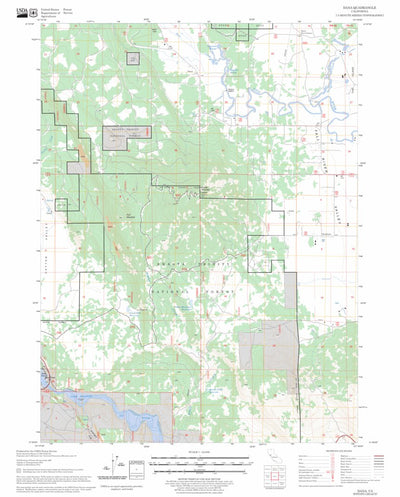US Forest Service - Topo Dana, CA FSTopo Legacy digital map