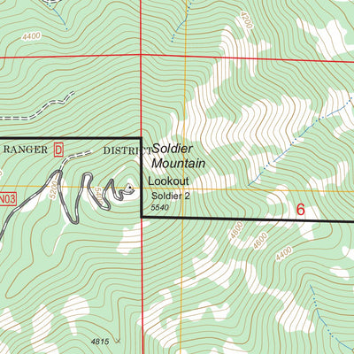 US Forest Service - Topo Dana, CA FSTopo Legacy digital map