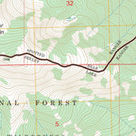 US Forest Service - Topo Danaher Mountain, MT FSTopo Legacy digital map