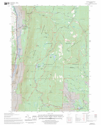 US Forest Service - Topo Danby, VT FSTopo Legacy digital map