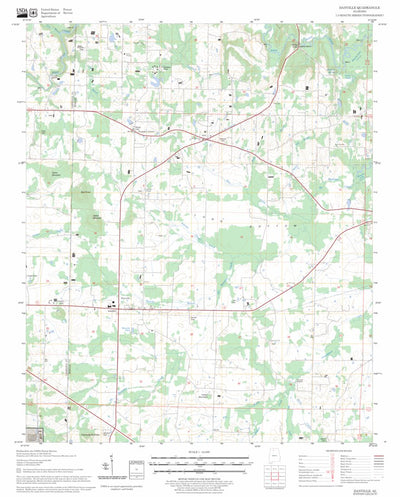 US Forest Service - Topo Danville, AL FSTopo Legacy digital map
