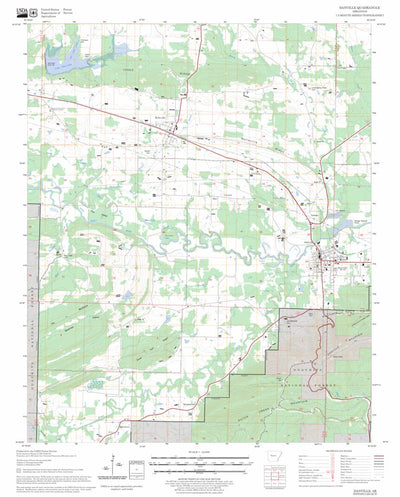 US Forest Service - Topo Danville, AR FSTopo Legacy digital map