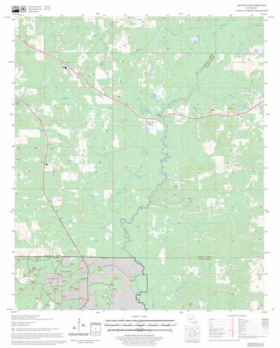 US Forest Service - Topo Danville, LA FSTopo Legacy digital map