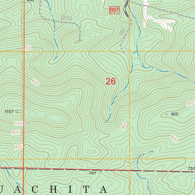 US Forest Service - Topo Danville Mountain, AR FSTopo Legacy digital map