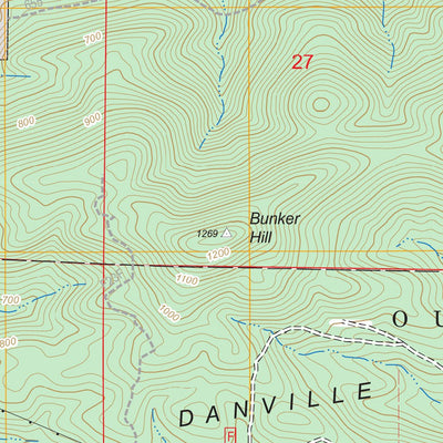 US Forest Service - Topo Danville Mountain, AR FSTopo Legacy digital map