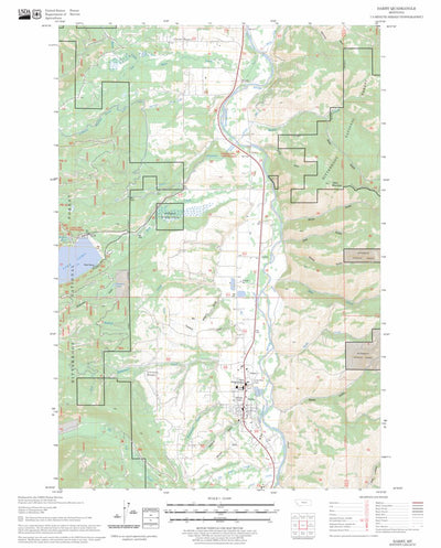 US Forest Service - Topo Darby, MT FSTopo Legacy digital map