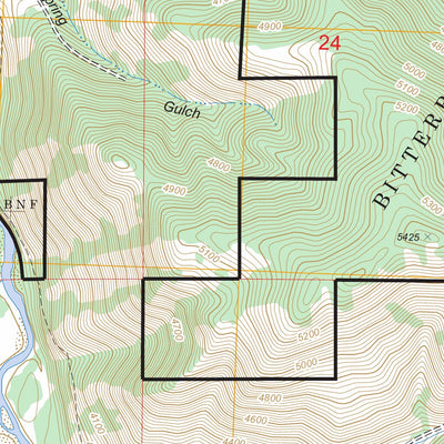 US Forest Service - Topo Darby, MT FSTopo Legacy digital map