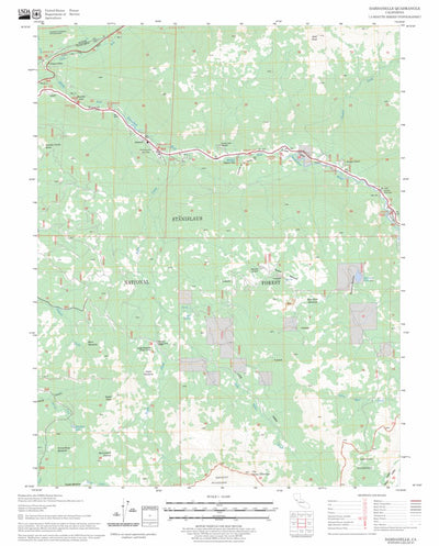 US Forest Service - Topo Dardanelle, CA FSTopo Legacy digital map