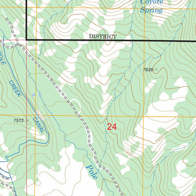 US Forest Service - Topo Dark Canyon, UT FSTopo Legacy digital map