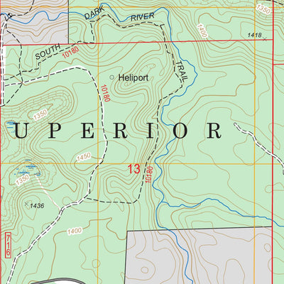 US Forest Service - Topo Dark Lake, MN FSTopo Legacy digital map
