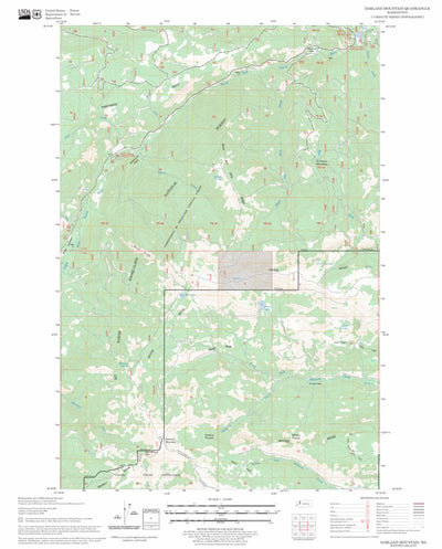 US Forest Service - Topo Darland Mountain, WA FSTopo Legacy digital map