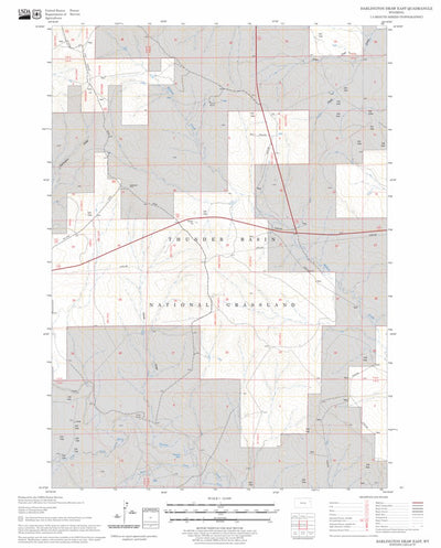 US Forest Service - Topo Darlington Draw East, WY FSTopo Legacy digital map