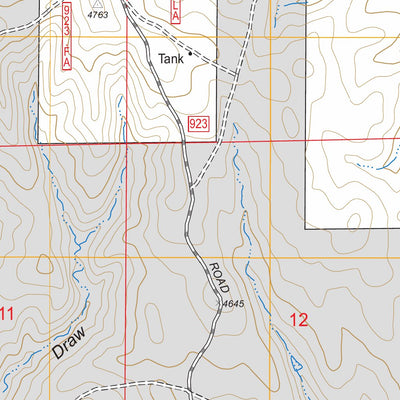 US Forest Service - Topo Darlington Draw East, WY FSTopo Legacy digital map