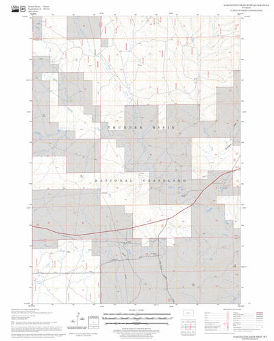 US Forest Service - Topo Darlington Draw West, WY FSTopo Legacy digital map