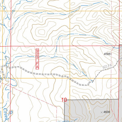 US Forest Service - Topo Darlington Draw West, WY FSTopo Legacy digital map