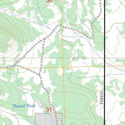 US Forest Service - Topo Datil, NM FSTopo Legacy digital map