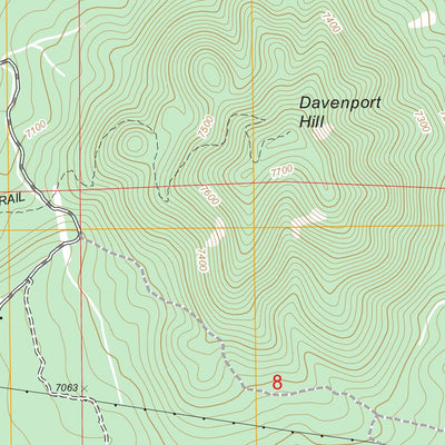 US Forest Service - Topo Davenport Hill, AZ FSTopo Legacy digital map