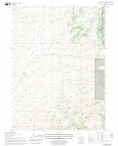 US Forest Service - Topo Davidson Flats, WY FSTopo Legacy digital map