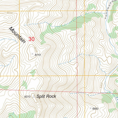 US Forest Service - Topo Davidson Flats, WY FSTopo Legacy digital map