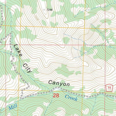 US Forest Service - Topo Davis Creek, CA FSTopo Legacy digital map