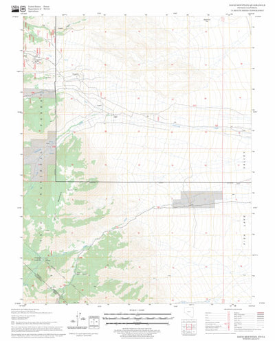 US Forest Service - Topo Davis Mountain, NV - CA FSTopo Legacy digital map