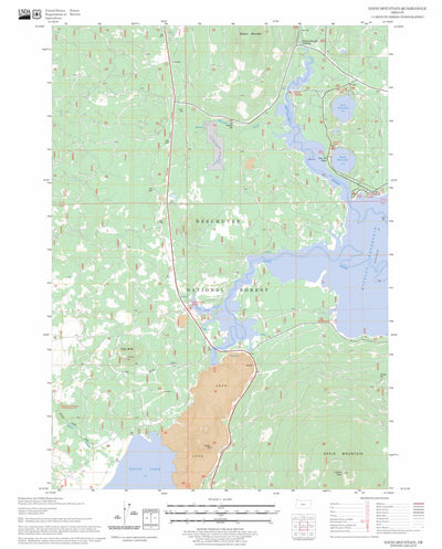 US Forest Service - Topo Davis Mountain, OR FSTopo Legacy digital map