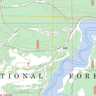 US Forest Service - Topo Davis Mountain, OR FSTopo Legacy digital map