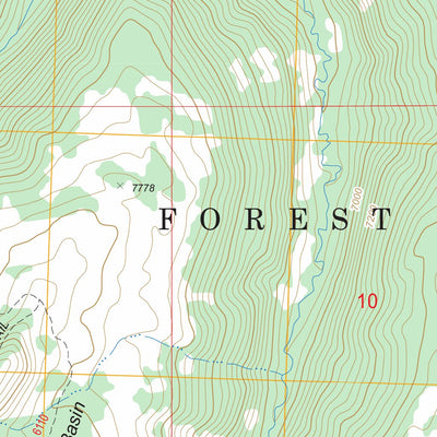 US Forest Service - Topo Davis Point, CO FSTopo Legacy digital map