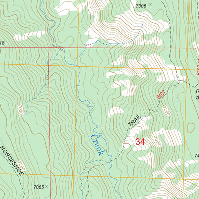 US Forest Service - Topo Davis Point, CO FSTopo Legacy digital map