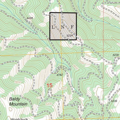 US Forest Service - Topo Davis Point, MT FSTopo Legacy digital map