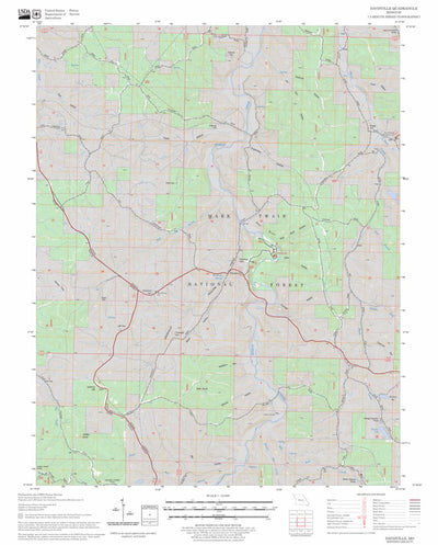 US Forest Service - Topo Davisville, MO FSTopo Legacy digital map