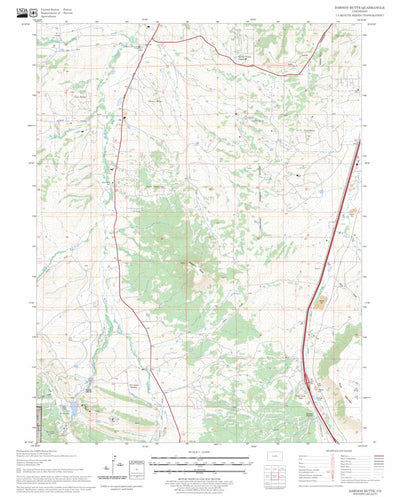 US Forest Service - Topo Dawson Butte, CO FSTopo Legacy digital map