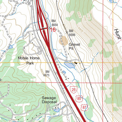 US Forest Service - Topo Dawson Butte, CO FSTopo Legacy digital map