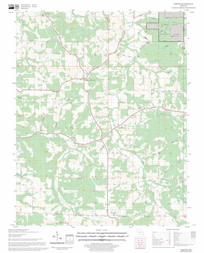 US Forest Service - Topo Dawson, MO FSTopo Legacy digital map