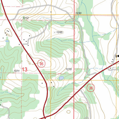US Forest Service - Topo Dawson, MO FSTopo Legacy digital map