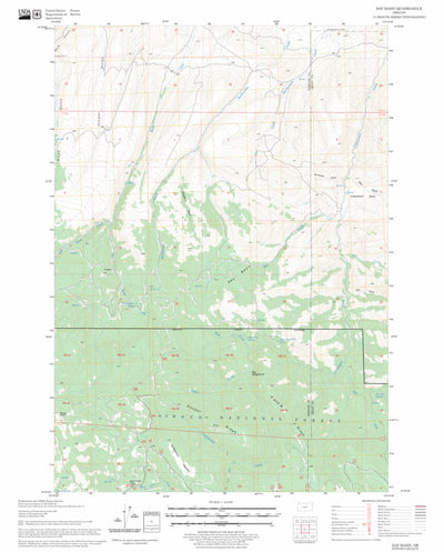 US Forest Service - Topo Day Basin, OR FSTopo Legacy digital map