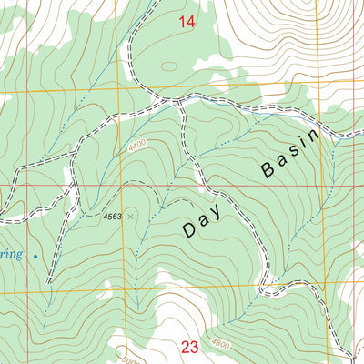 US Forest Service - Topo Day Basin, OR FSTopo Legacy digital map