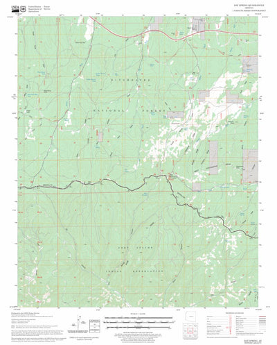 US Forest Service - Topo Day Spring, AZ FSTopo Legacy digital map