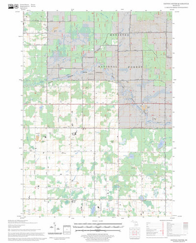 US Forest Service - Topo Dayton Center, MI FSTopo Legacy digital map