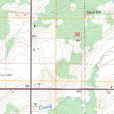 US Forest Service - Topo Dayton Center, MI FSTopo Legacy digital map