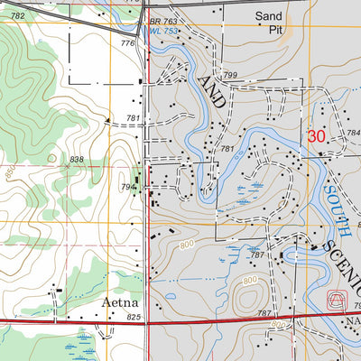 US Forest Service - Topo Dayton Center, MI FSTopo Legacy digital map