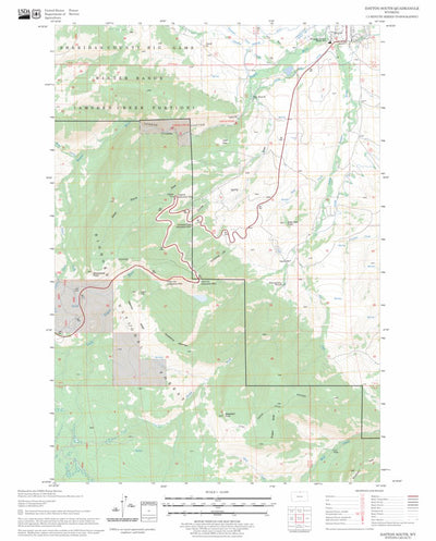 US Forest Service - Topo Dayton South, WY FSTopo Legacy digital map