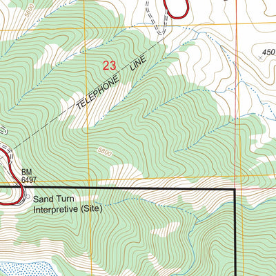 US Forest Service - Topo Dayton South, WY FSTopo Legacy digital map